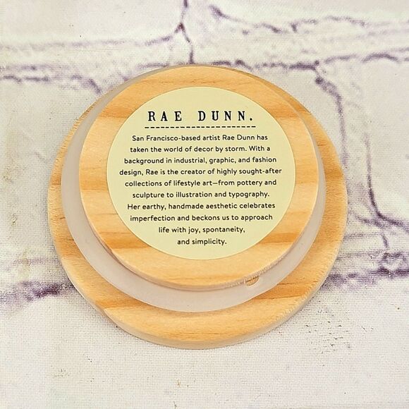 Rae Dunn BOBBY PINS Glass Jar Storage Container with Wooden Lid - Picture 5 of 8